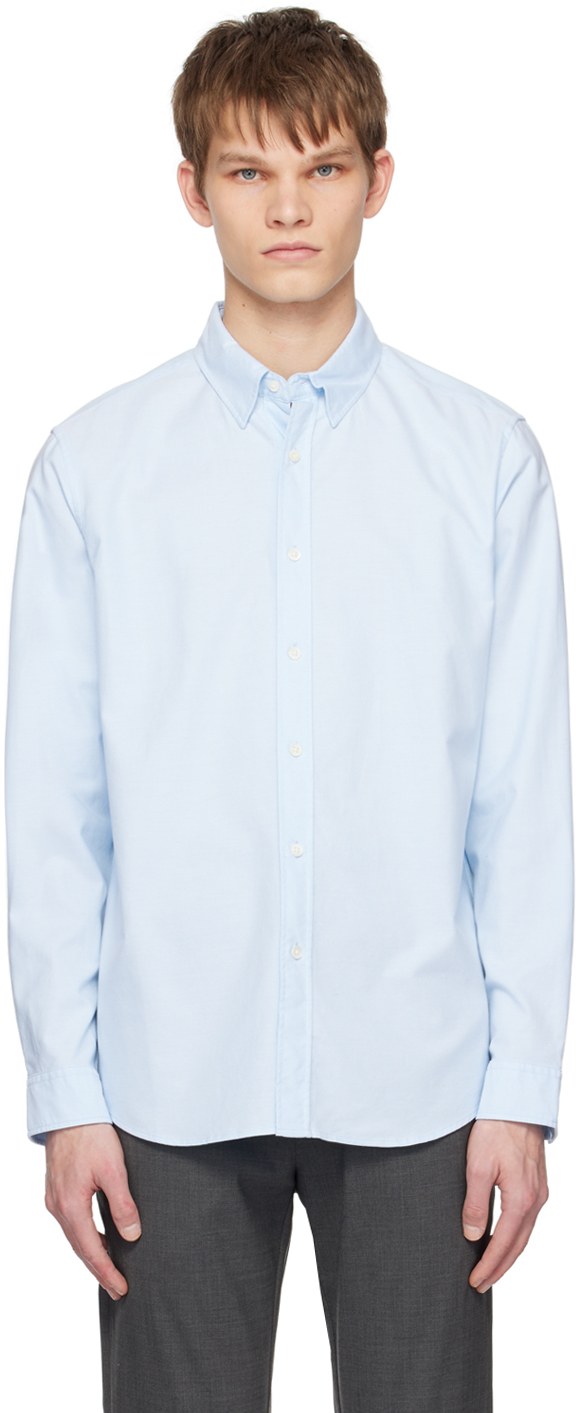 Shop Theory Blue Irving Shirt In Olympic