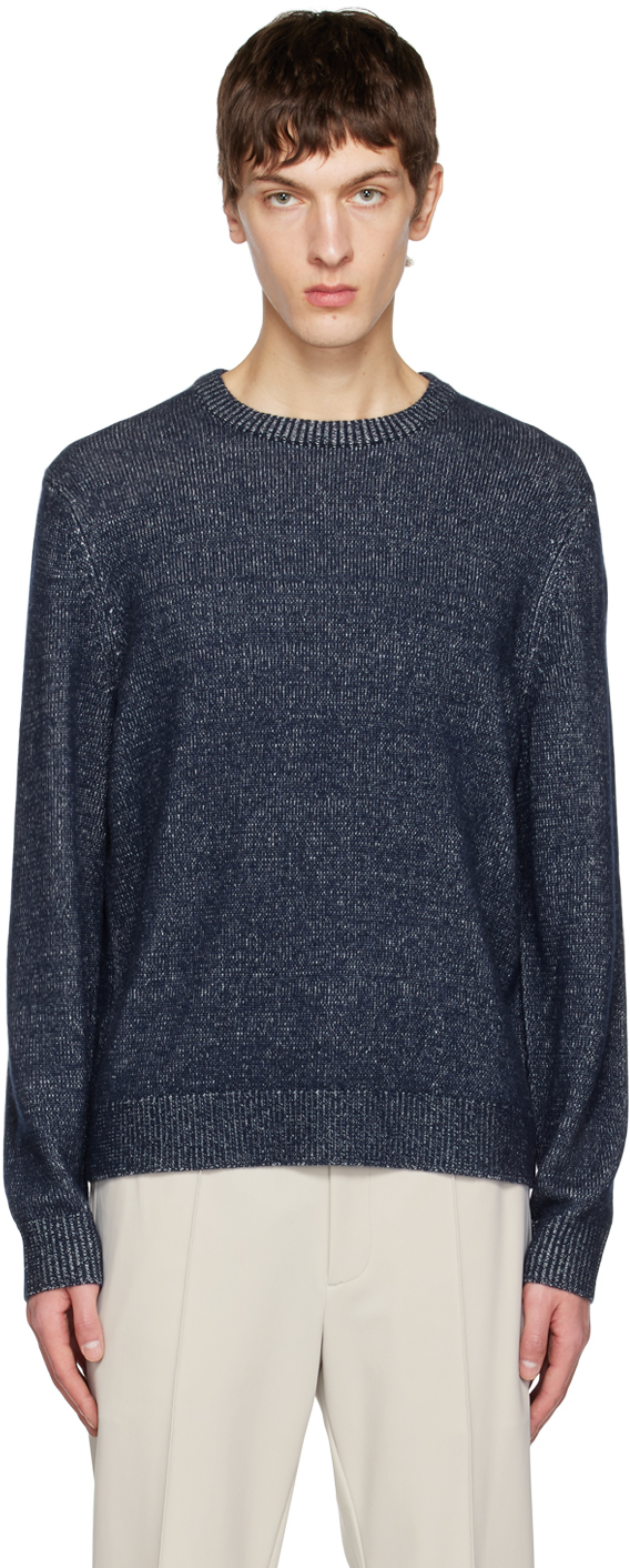 Shop Theory Blue Hilles Sweater In Light Baltic/stone W