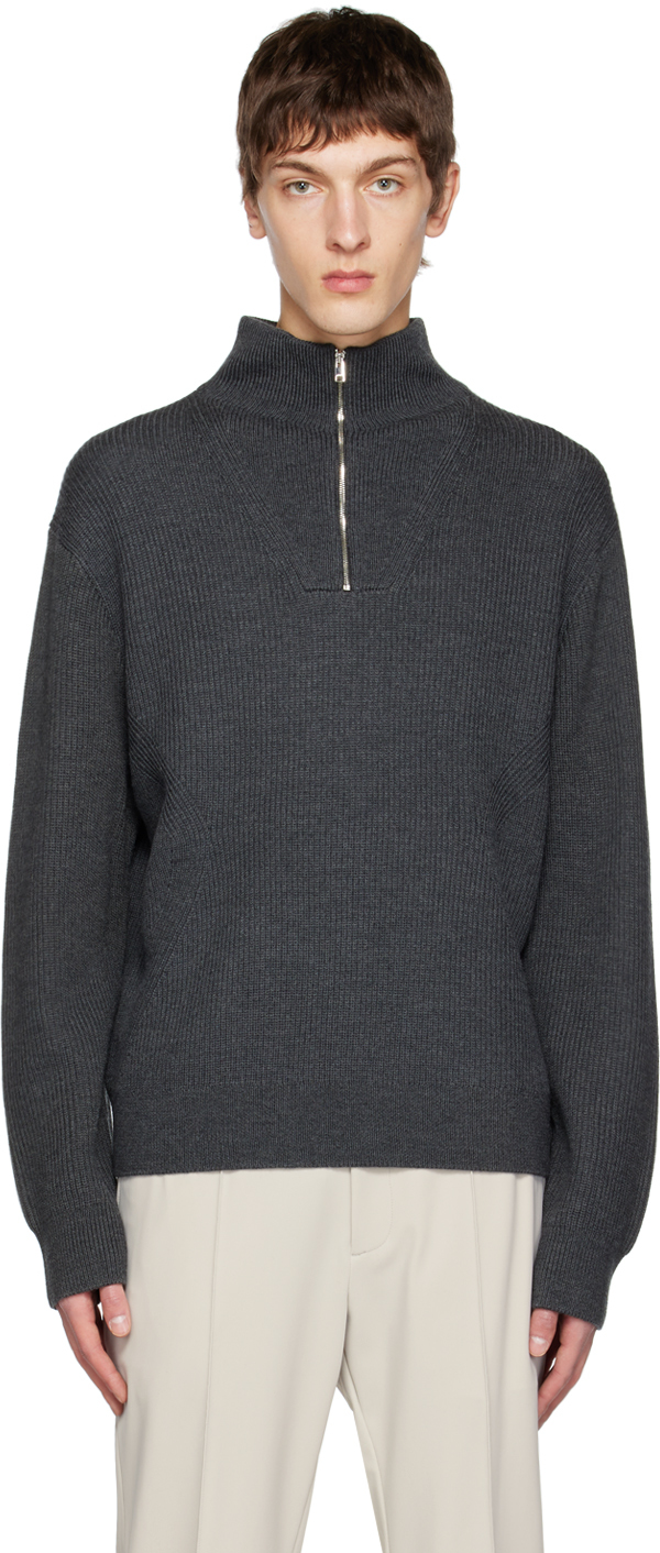 Shop Theory Gray Lamar Sweater In Pestle Melange