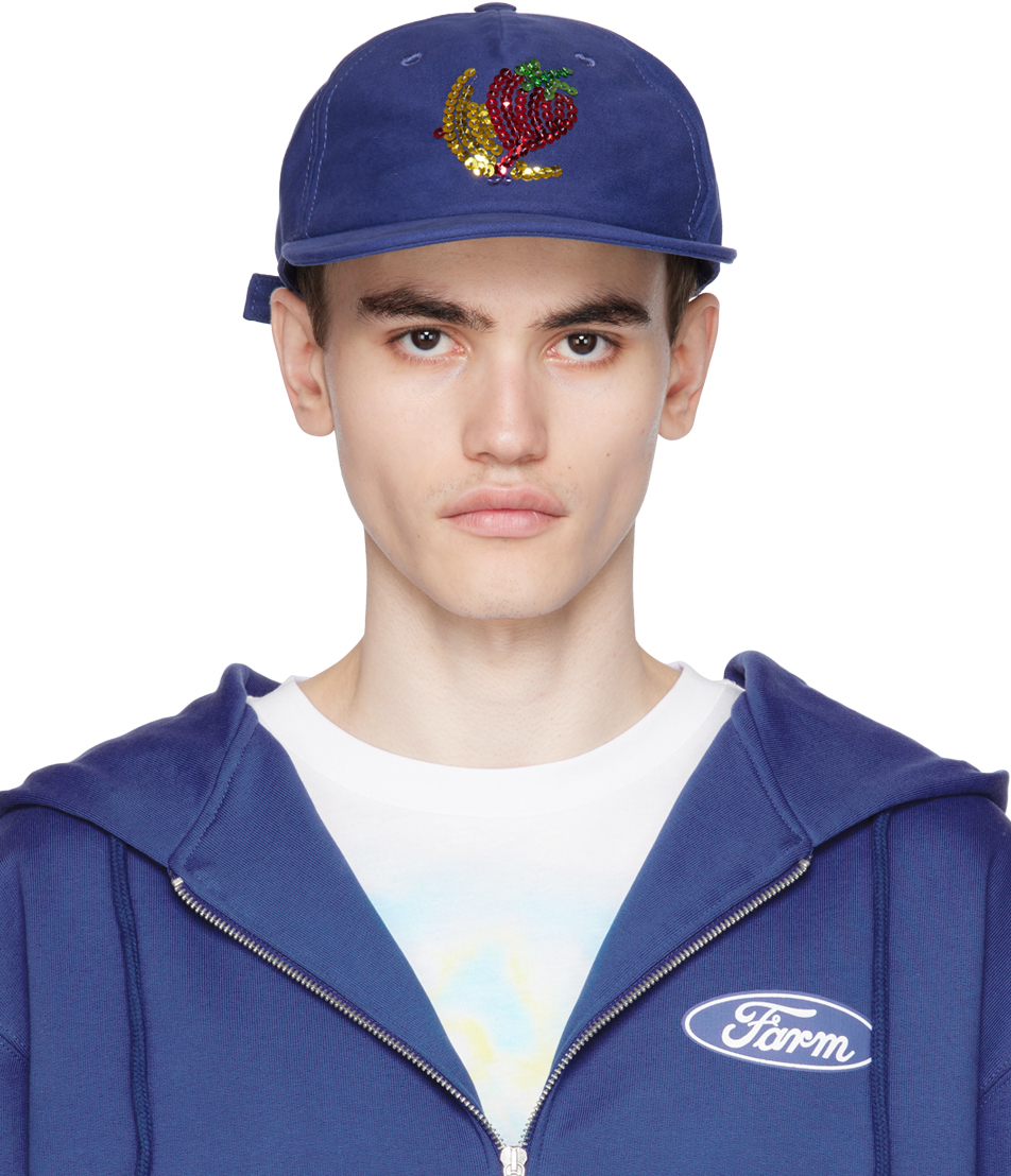 帽子 sky Sky High Farm Workwearのブルー シークイン キャップがセール中