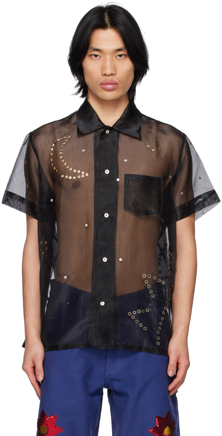 Sky High Farm Workwear: Black Constellation Shirt | SSENSE