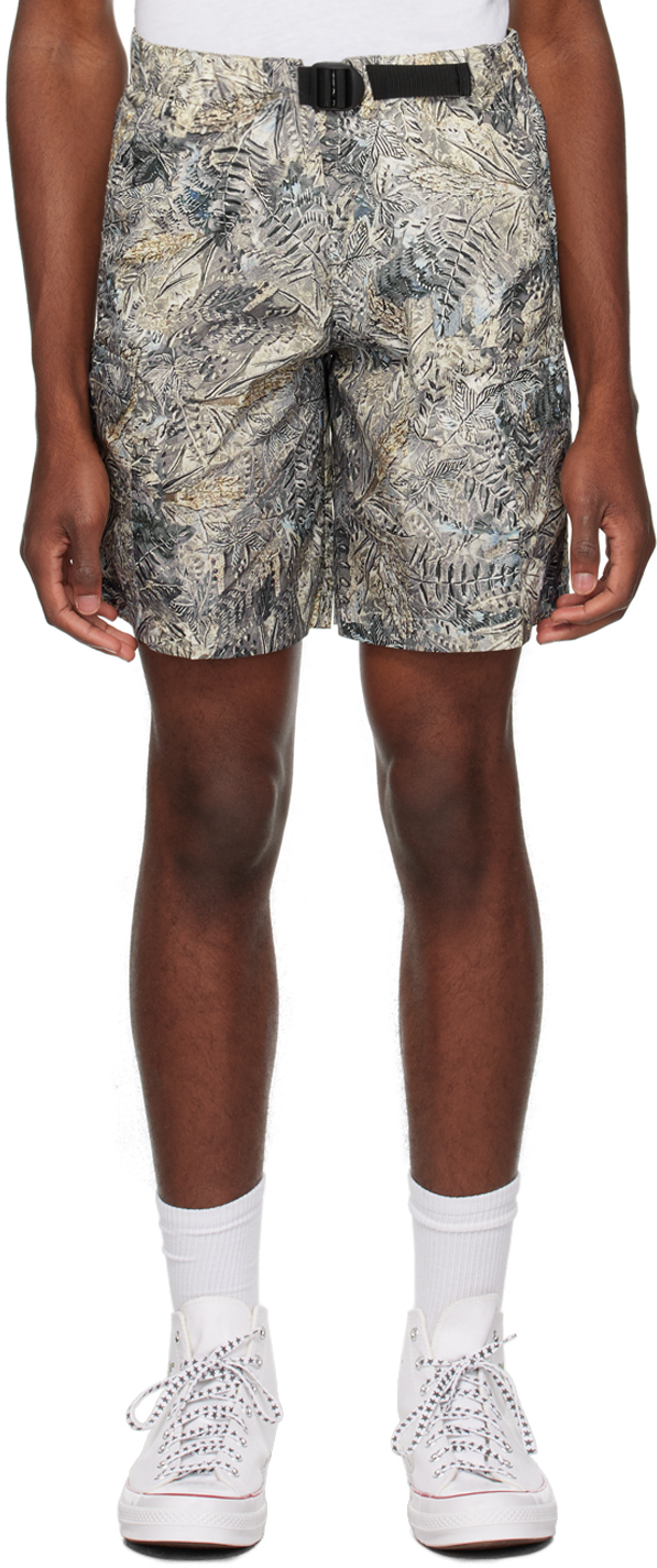 Sky High Farm Workwear: Gray Camo Shorts | SSENSE UK