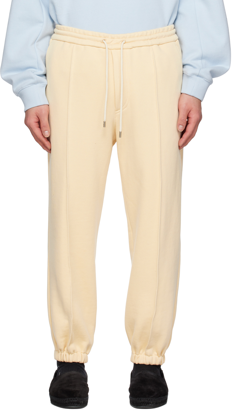 Solid Homme Beige String Lounge Trousers In 614e Beige
