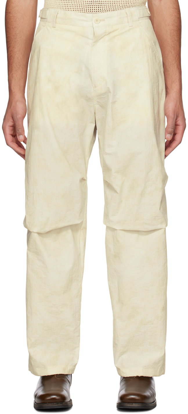 Beige String Trousers