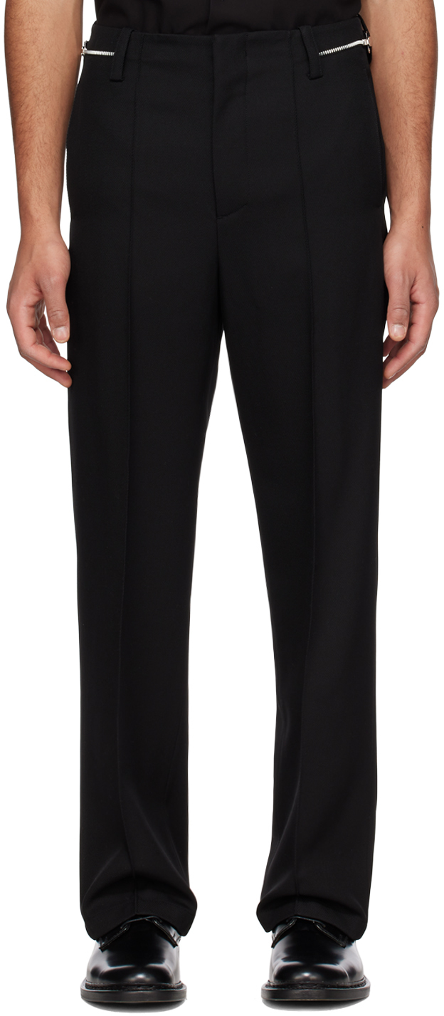 Portefeuille noir à glissière Emporio Armani en solde