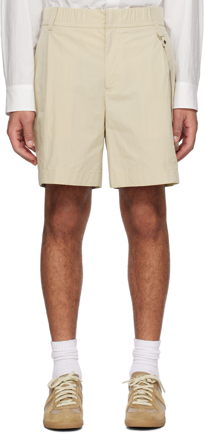 Solid Homme Beige Strap Shorts In 305e Beige