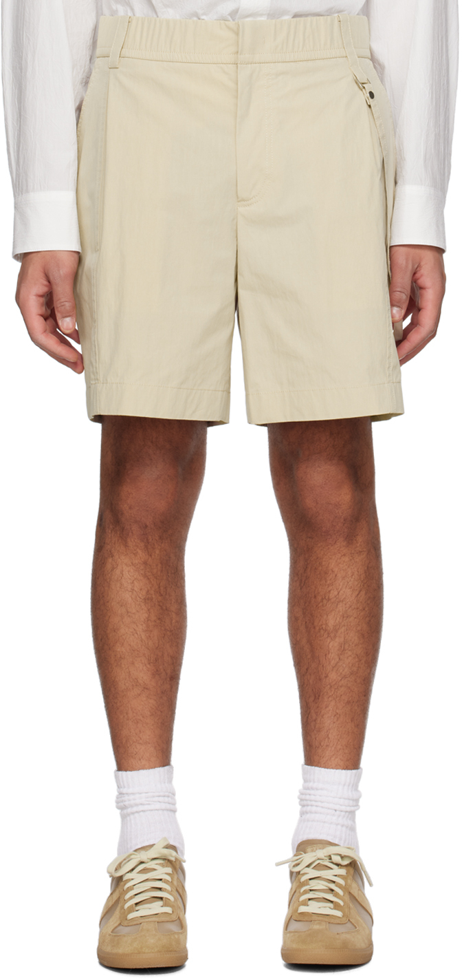 Beige Strap Shorts by Solid Homme on Sale