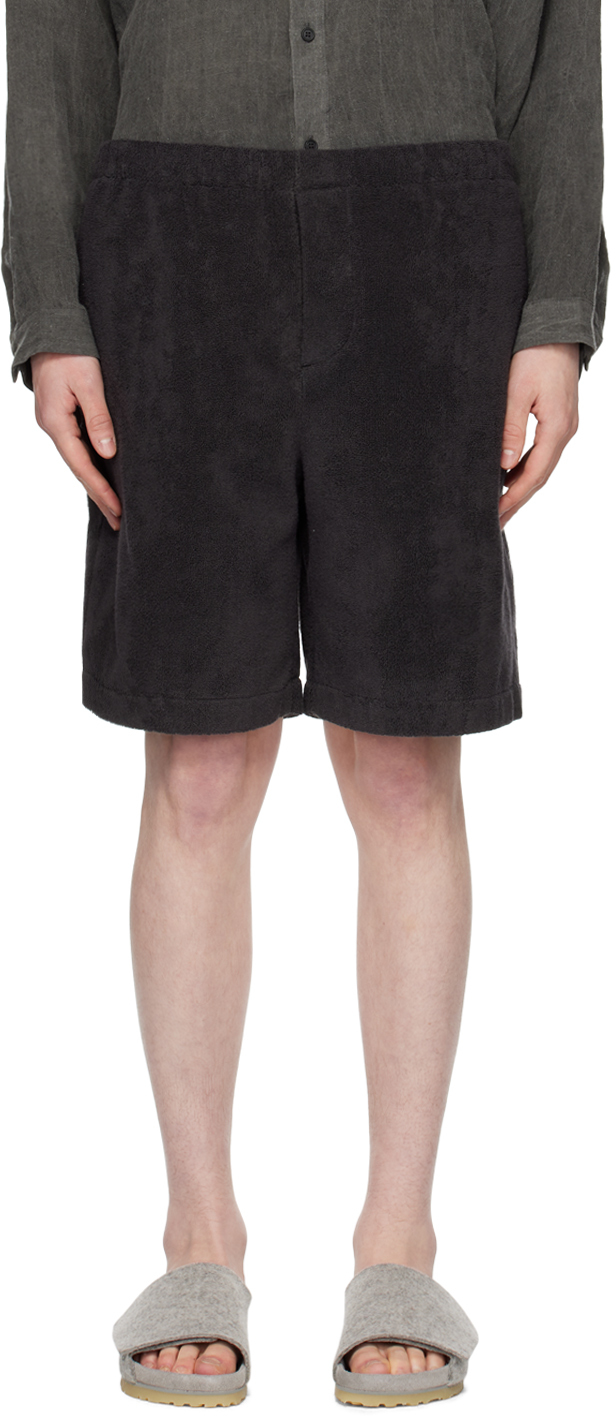 Meta Campania Collective Straight-leg Tailored Shorts In 330 Dark Chocolate B