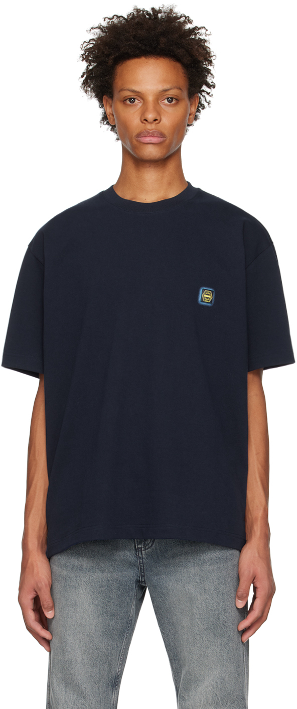 by T-Shirt Gradient Sale Navy Solid on Homme
