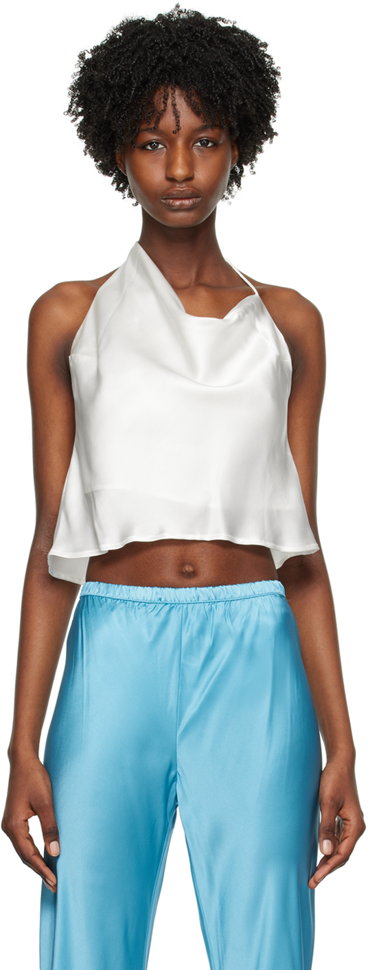 Silk Laundry White Carrie Camisole
