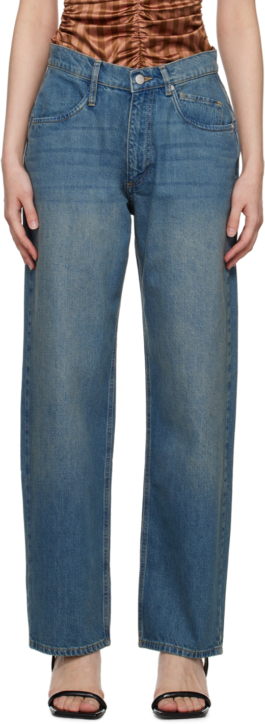 Miaou Blue Echo Baggy-fit Jeans