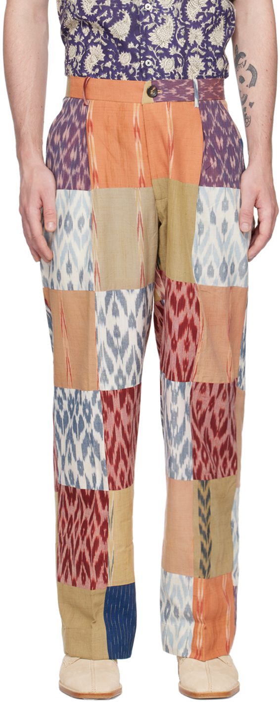 Multicolor Patchwork Trousers