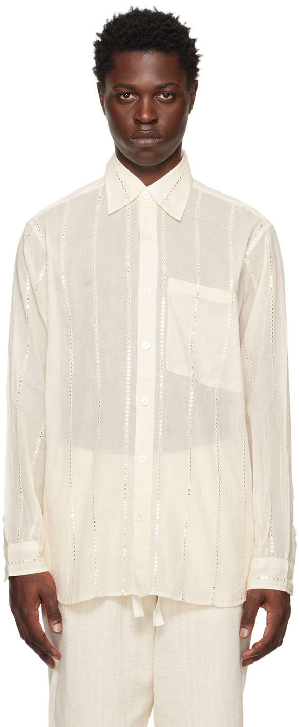 Karu Research: Off-White Cutout Shirt | SSENSE UK