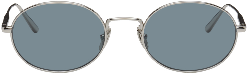CHIMI Silver Oval Sunglasses