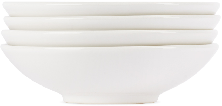 Jars Céramistes White Tourron Deep Soup Plate Set, 4 Pcs