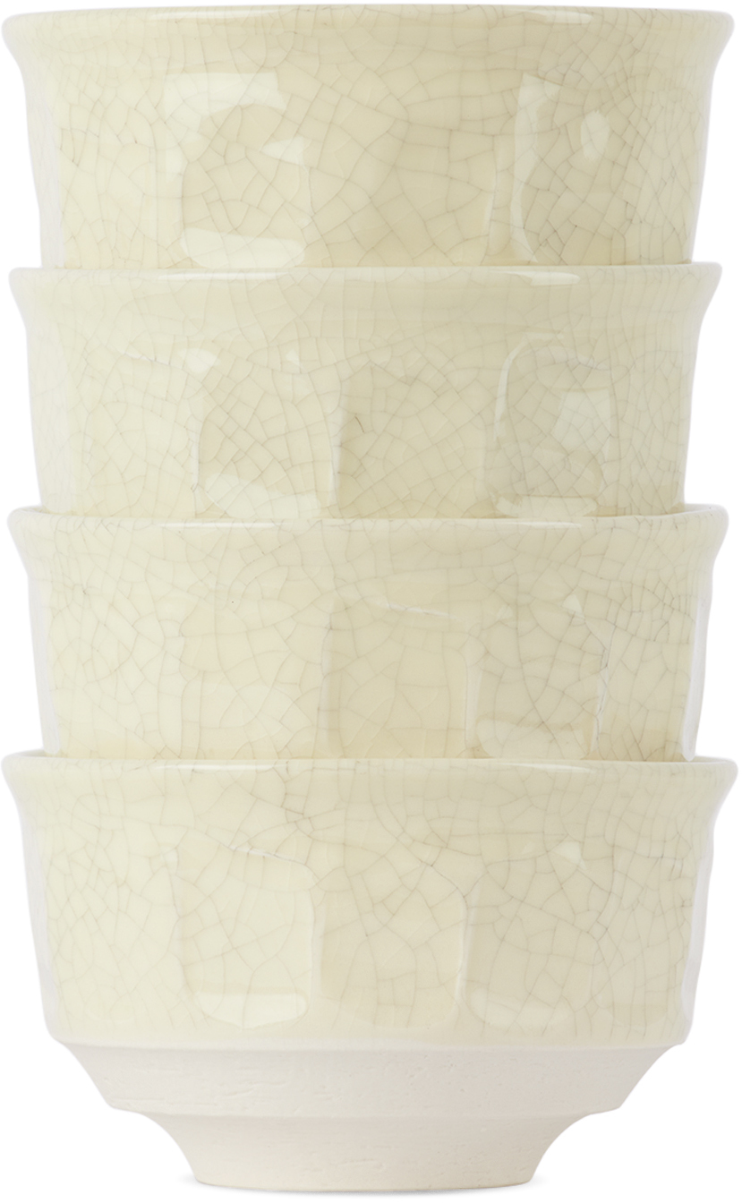 Jars Céramistes Off-white Dashi Bowl Set, 4 Pcs In Neutral