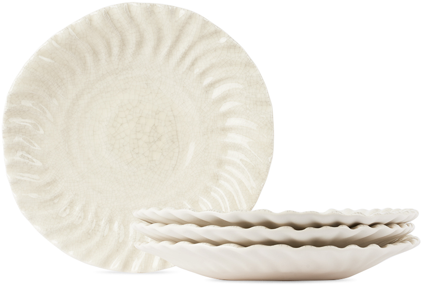 Jars Céramistes Off-white Dashi Large Deep Plate Set, 4 Pcs