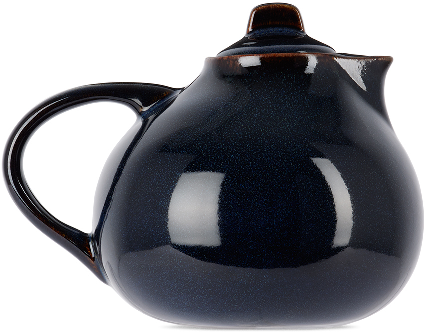 Jars Céramistes Navy Tourron Teapot In Indigo