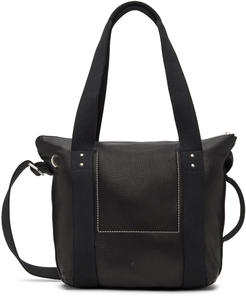 Rick Owens: Black Mini Trolley Tote | SSENSE