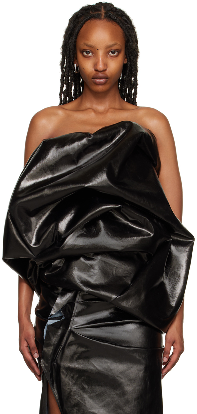 Strapless Rick Owens Bustier Top Rick Owens Women's Hun Coated