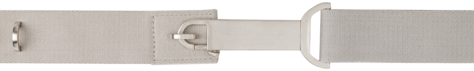 Rick Owens Grey Webbing Belt In 61 Oyster