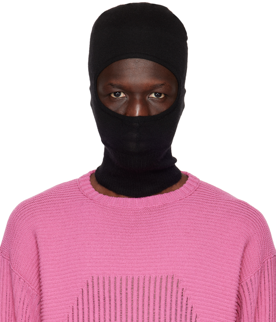 Rick Owens Black Skull Balaclava In 09 Black