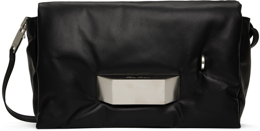 Rick Owens Black Big Pillow Griffin Bag In 09 Black | ModeSens