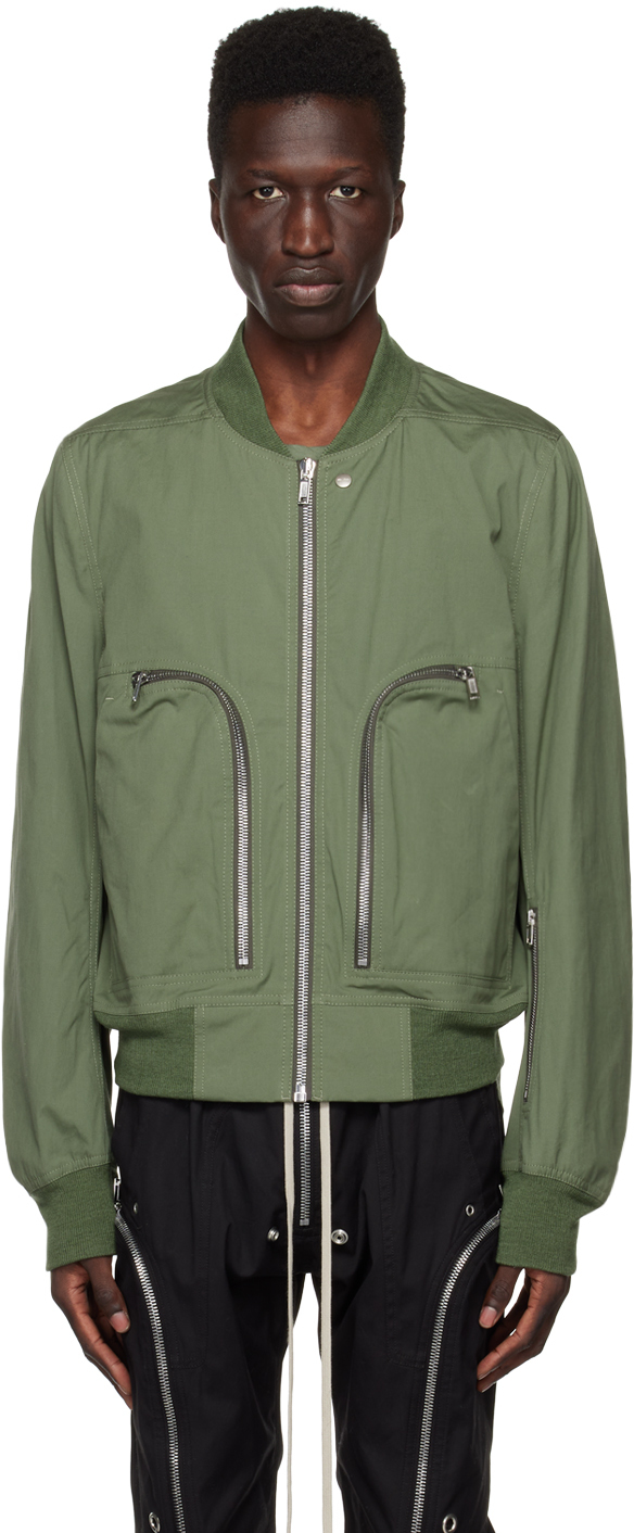 Green Bauhaus Flight Bomber Jacket