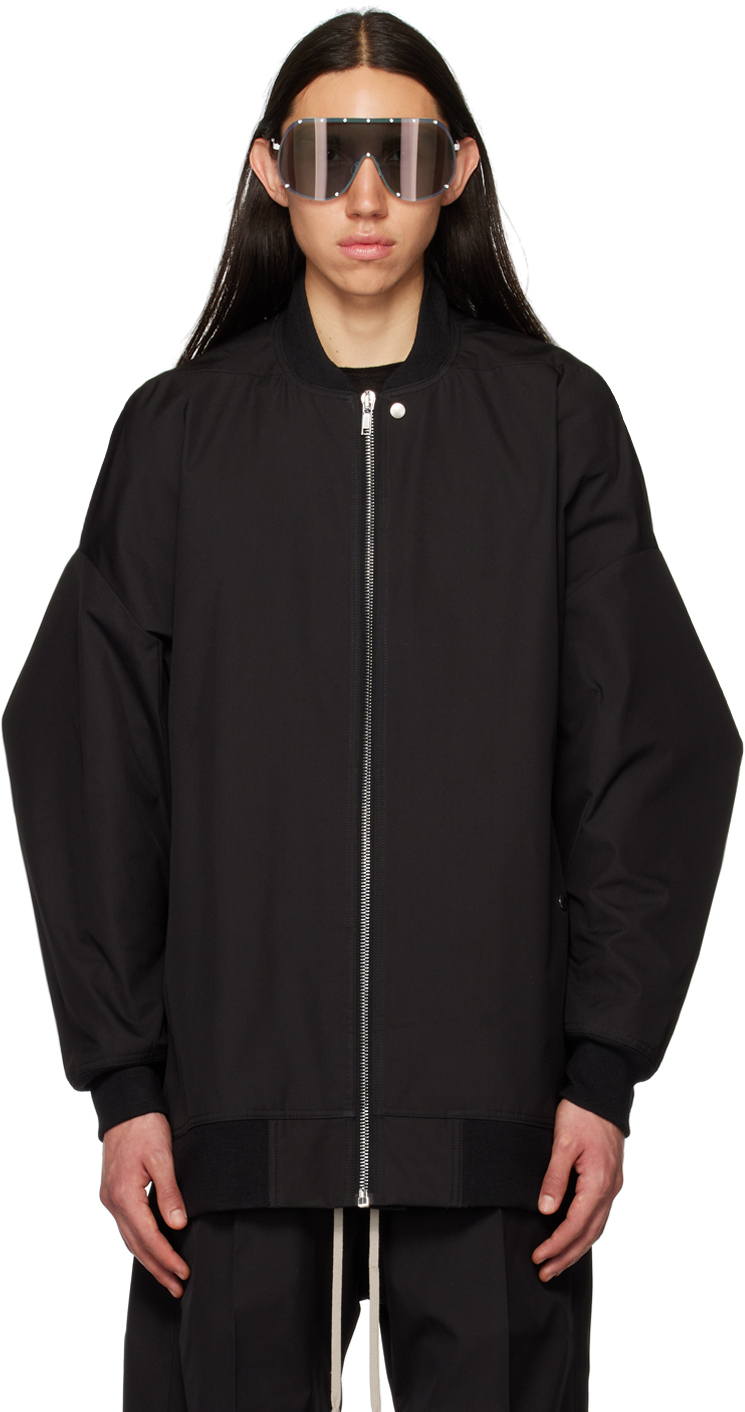 Rick Owens Jumbo Peter Cotton-jersey Bomber Jacket in Black for Men