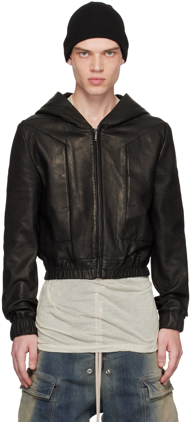 Rick Owens Burgundy Lukes Stooges Leather Jacket | Smart Closet