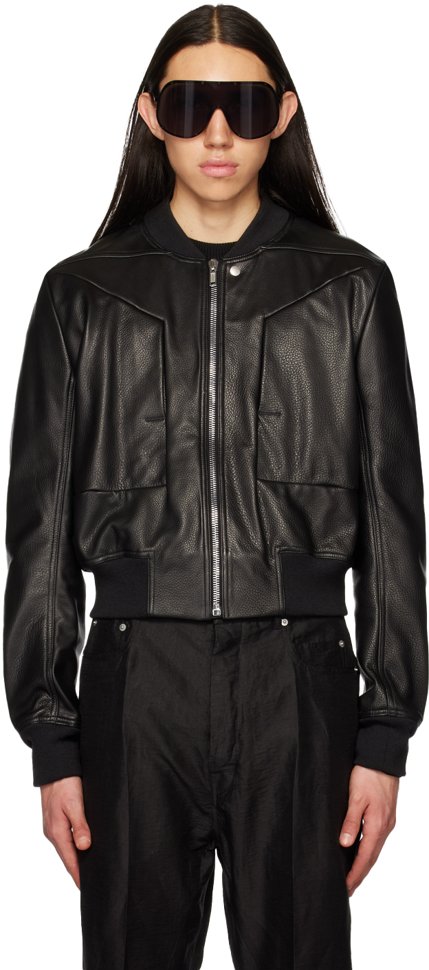 Helmut Lang Leather Sleeve Bomber Jacket Women's | eBay