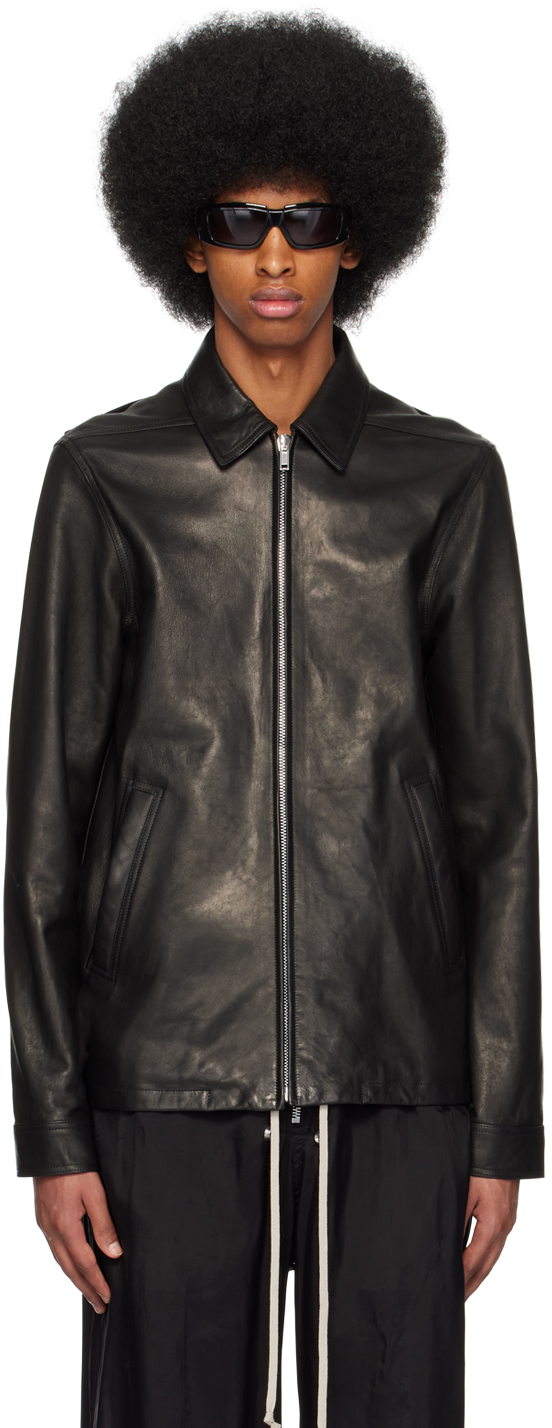 Black Brad Leather Jacket