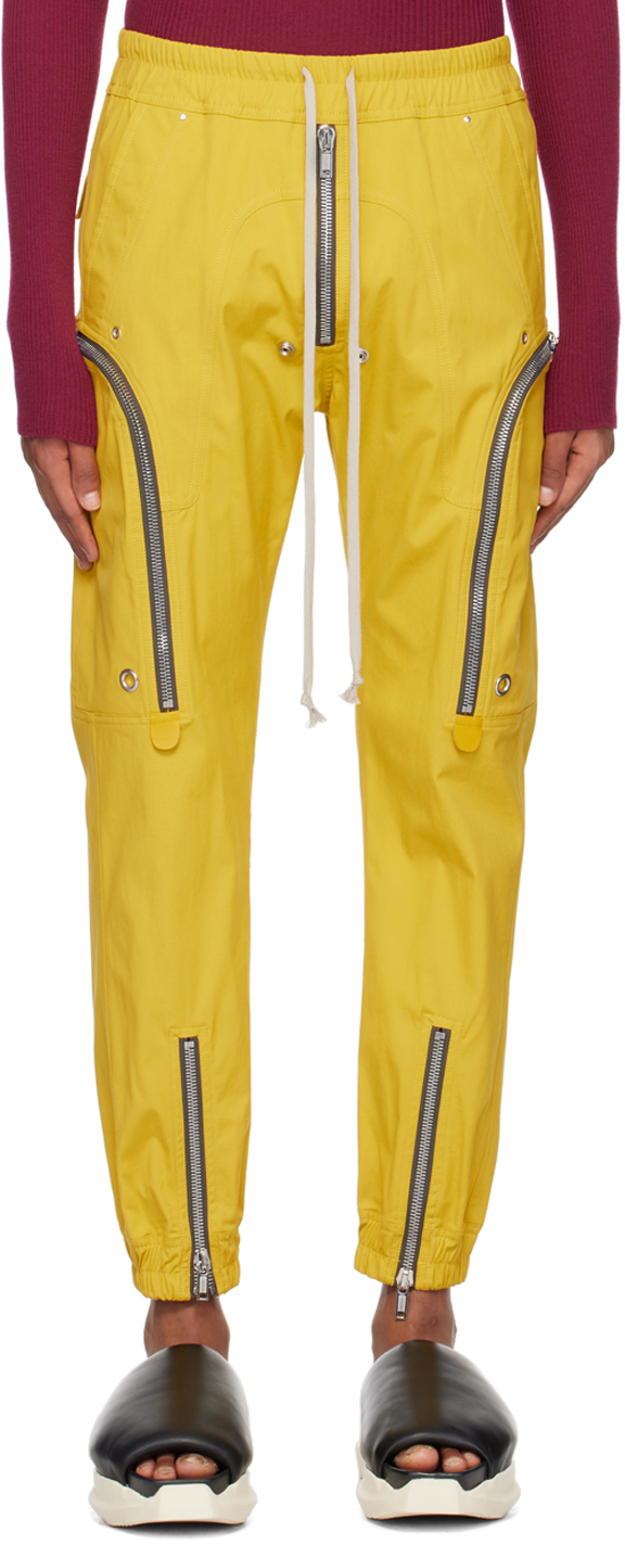 Rick Owens: Yellow Bauhaus Cargo Pants | SSENSE