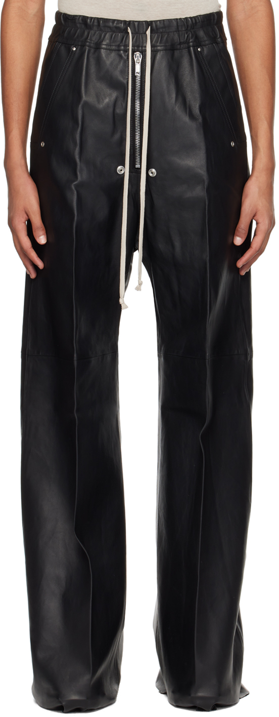 Rick Owens Bela Heavy Stretch Cotton Poplin Pants In Black | ModeSens