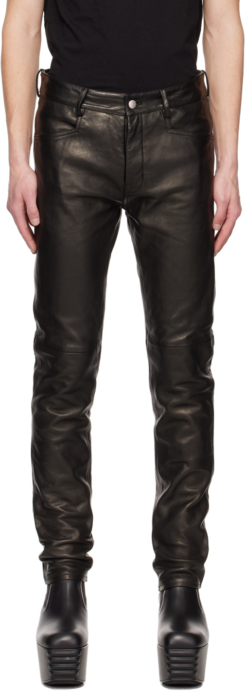 Rick Owens cotton trousers black color