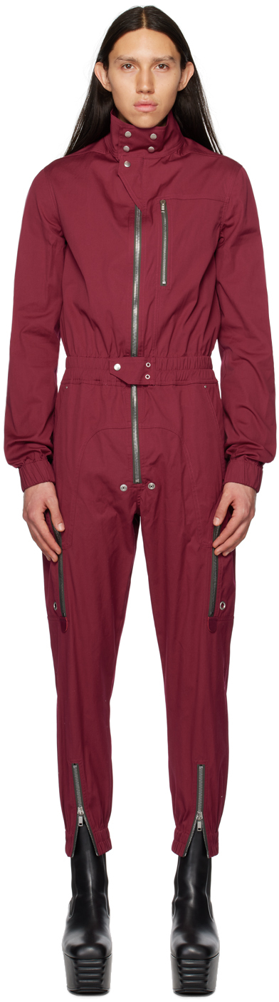 Rick Owens Pink Bauhaus Jumpsuit In 23 Fuchsia | ModeSens