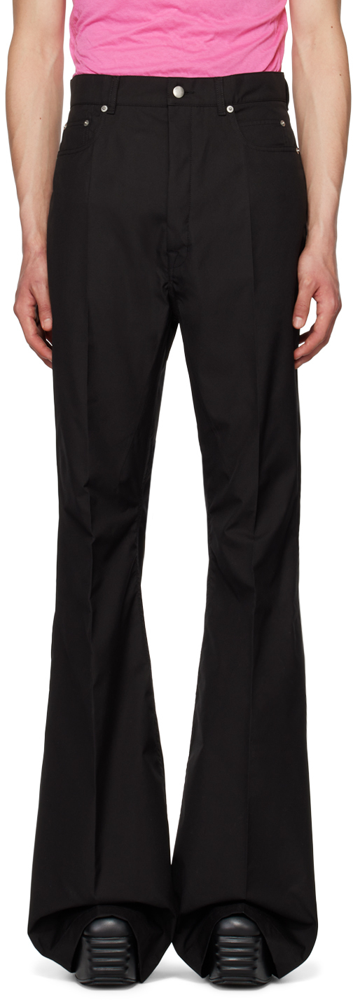 Black Bolan Trousers by Rick Owens on Sale