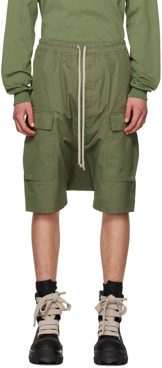 Green Cargo Pods Shorts