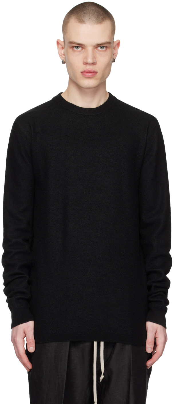 Shop Rick Owens Black Biker Level Sweater In 09 Black