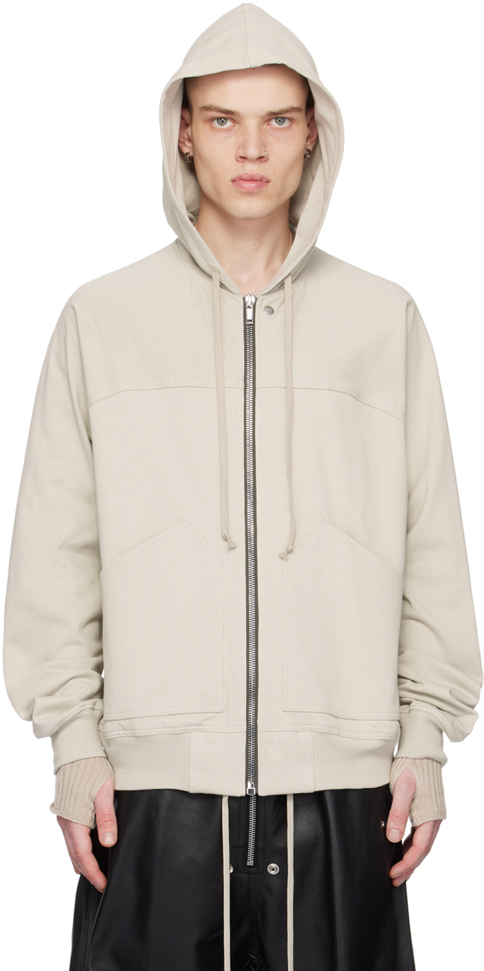 Rick Owens: Off-White Windbreaker Hoodie | SSENSE Canada