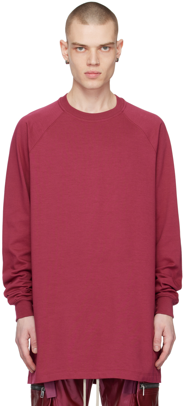 Rick Owens Pink Baseball Sweatshirt In 23 Fuchsia