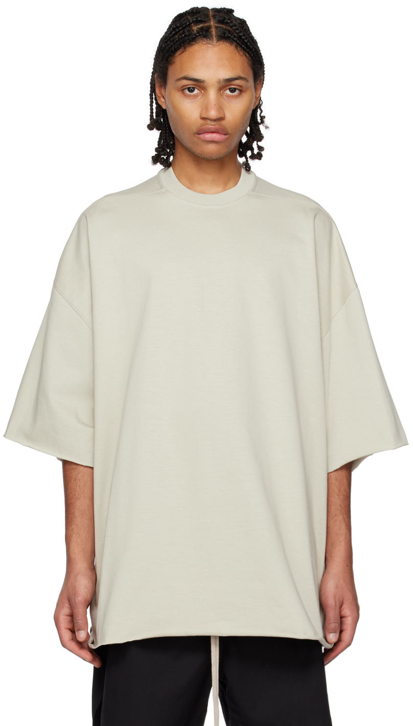 Rick Owens Gray Tommy T-shirt In 08 Pearl | ModeSens