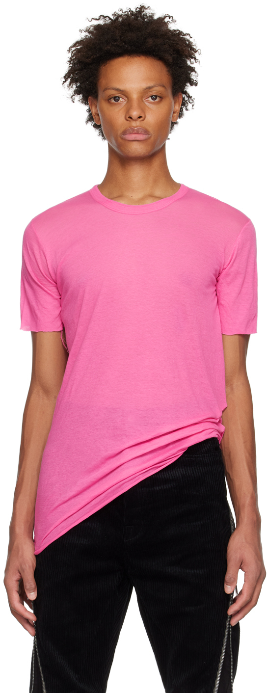 Rick Owens Pink Basic T-Shirt