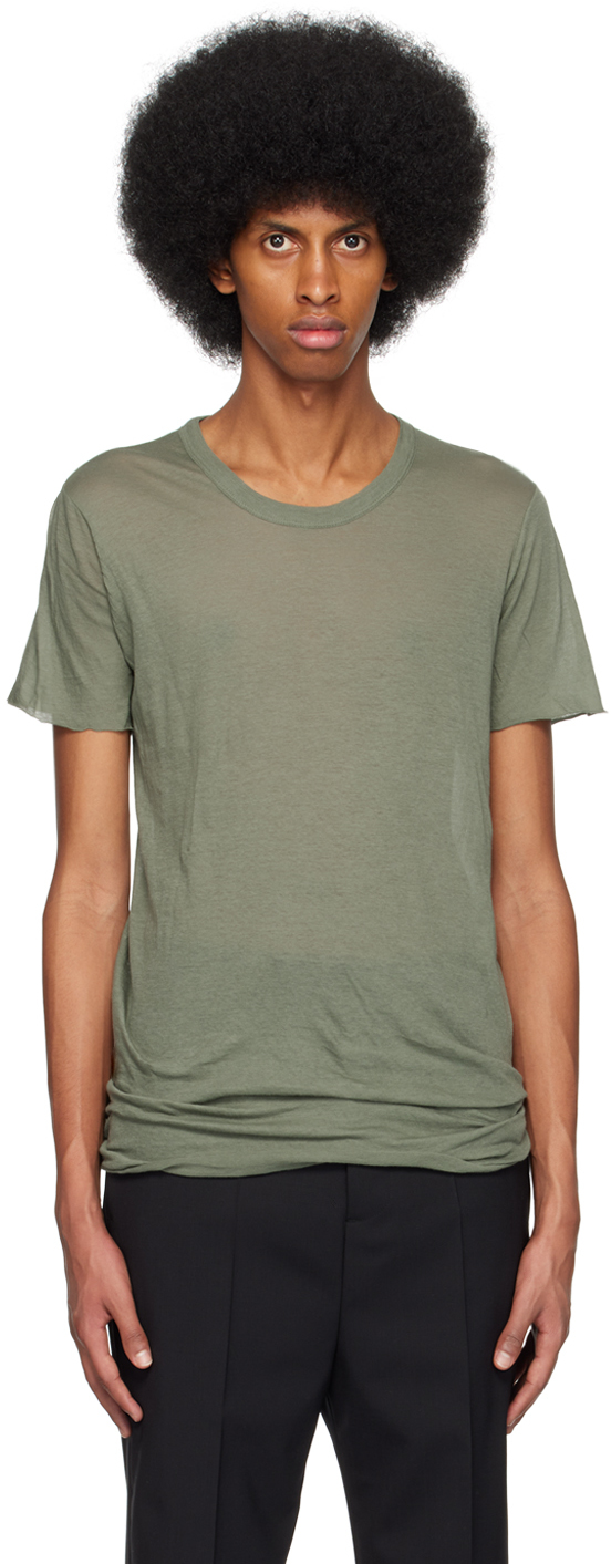 Rick Owens Green Basic T-Shirt