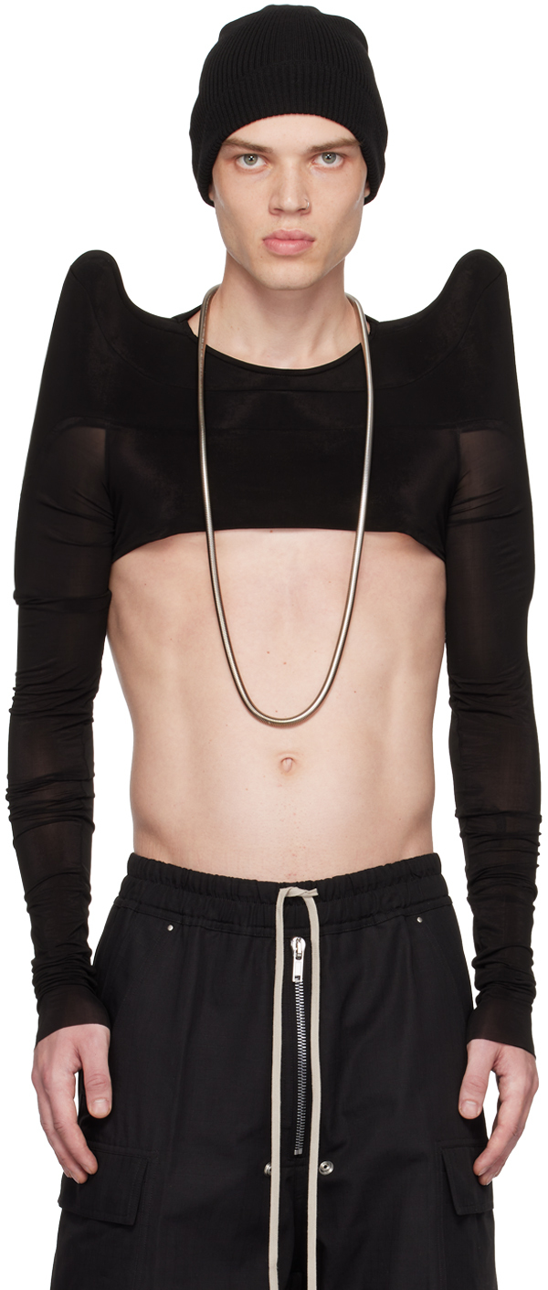 Rick Owens Black Strobe Long Sleeve T-shirt | ModeSens