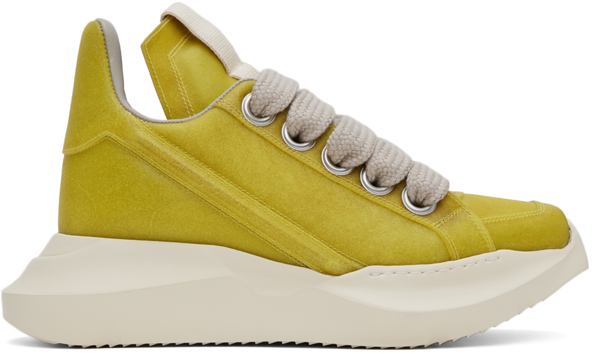 Rick Owens: Yellow Geth Sneakers | SSENSE UK