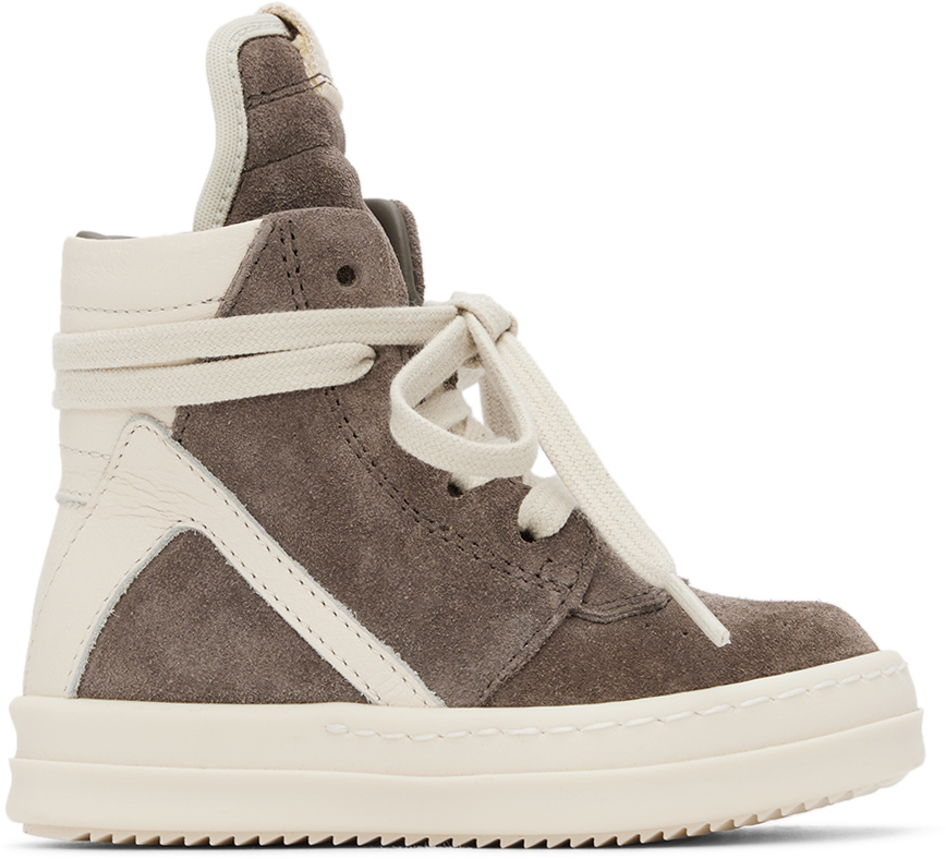 Rick Owens Gray Sneakers For Baby Boy In Grey