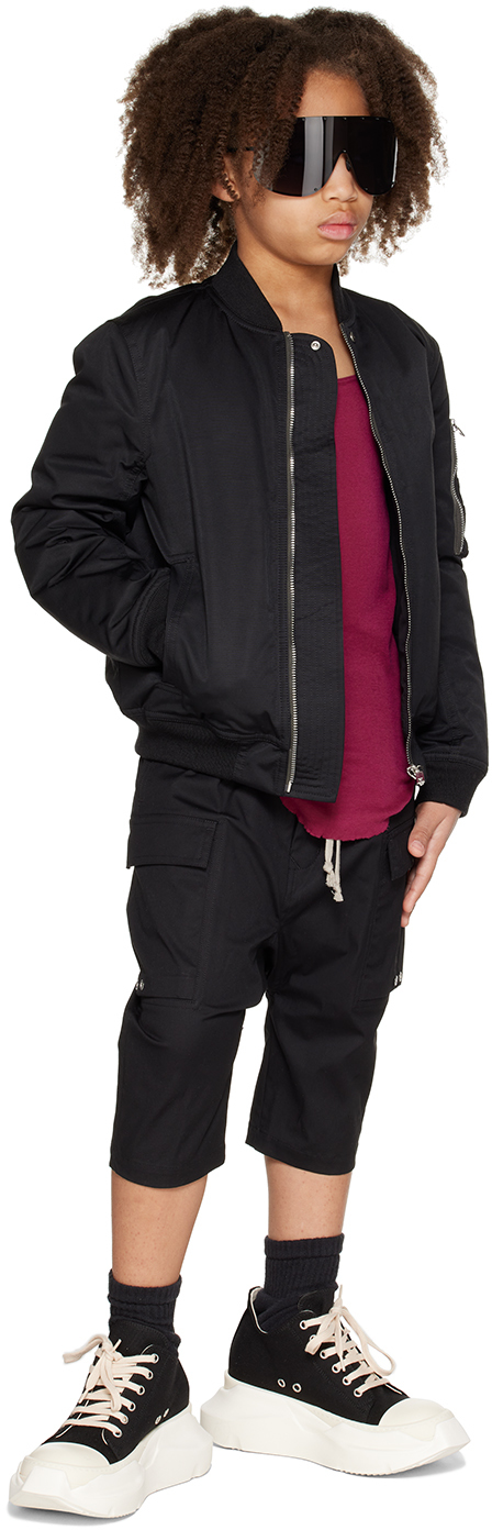 Rick Owens Burgundy Blend Viscose And Silk Boy  Tank Top In Fuchsia