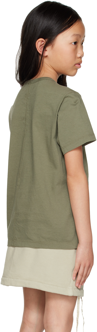 Rick Owens Kids Green Level T-shirt In Moss