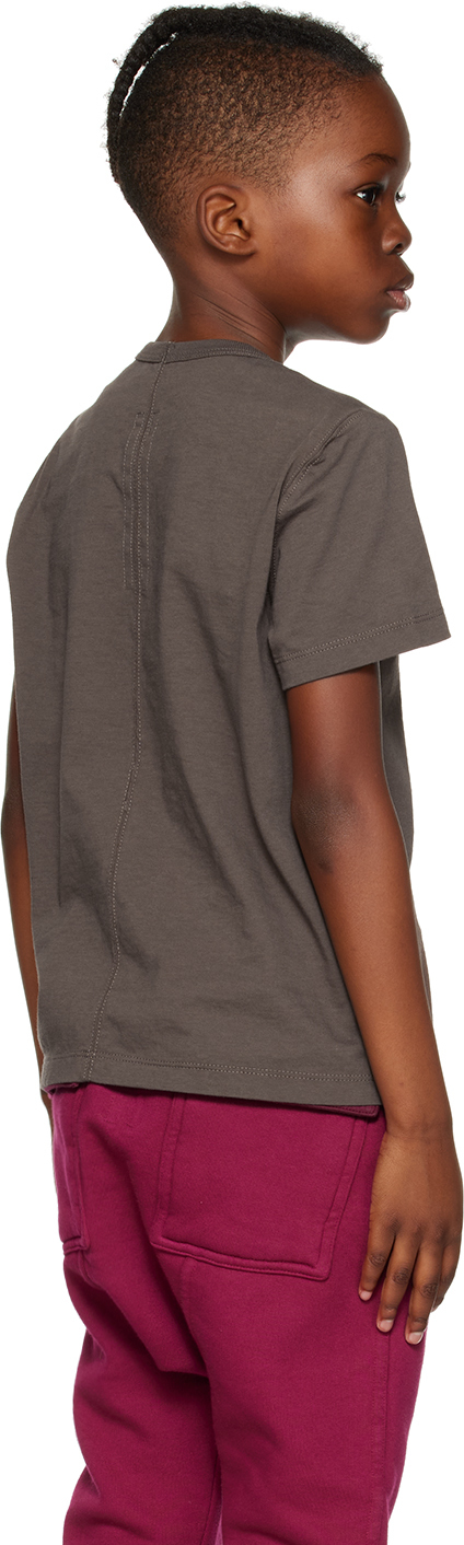 Rick Owens Kids Brown Level T-shirt In Dust